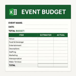 Event Budget Template (Excel)