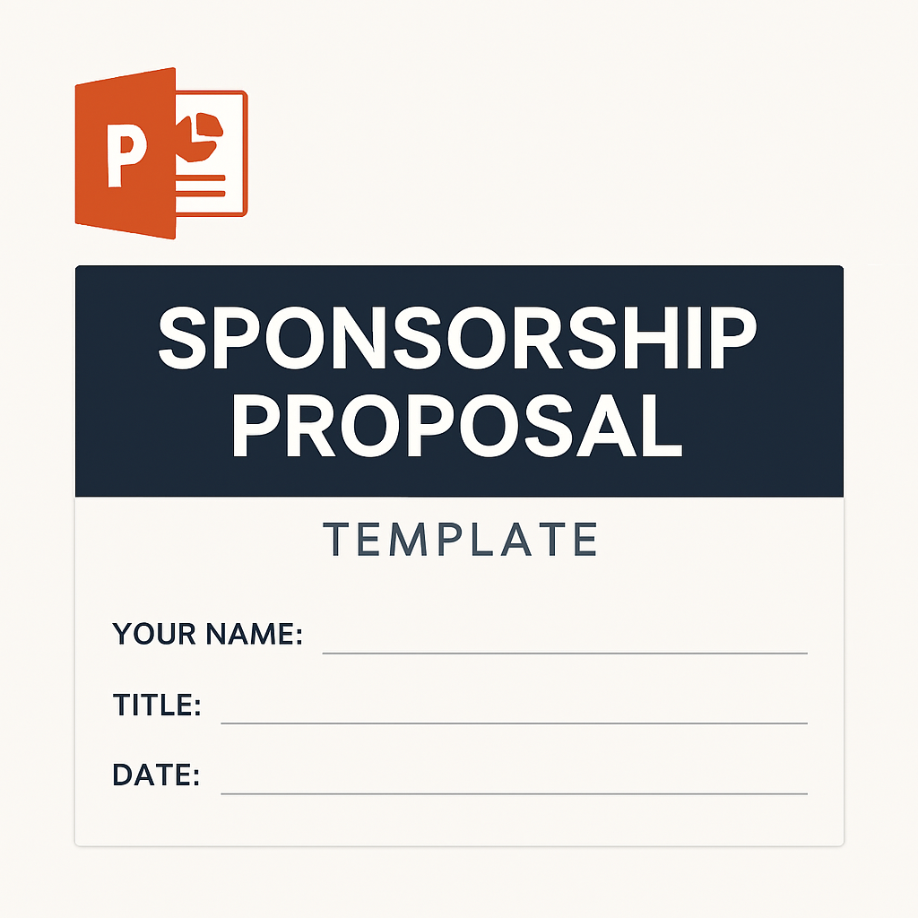 Sponsorship Proposal Template (PowerPoint)